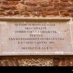 L'iscrizione della casa Capuleti