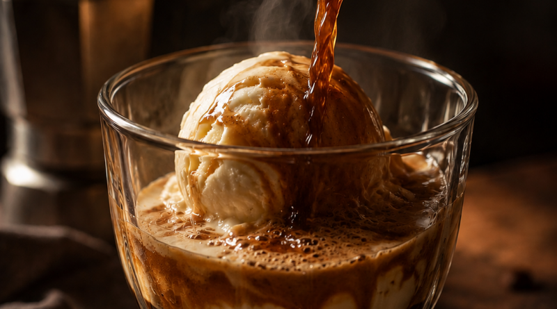 Il famoso affogato italiano che delizia i palati più esigenti.